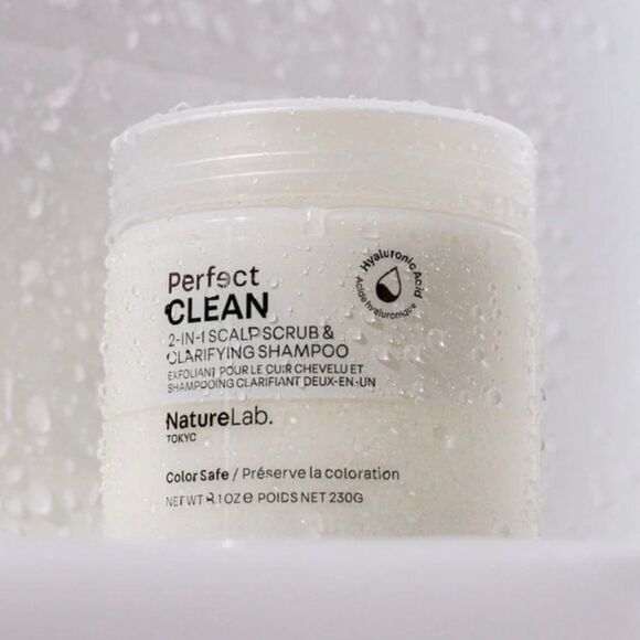 NEW NatureLab Perfect Clean 2 in 1 Scalp Scrub & Clarifying Shampoo Full Size - Picture 4 of 12